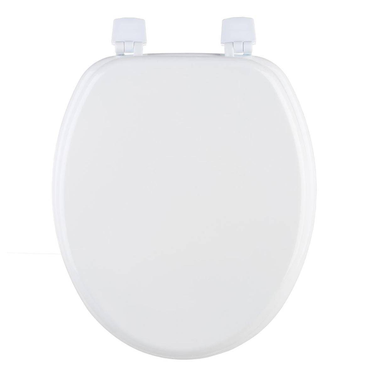 Abattant WC en Bois "Bathroom" 43cm Blanc - Image 1