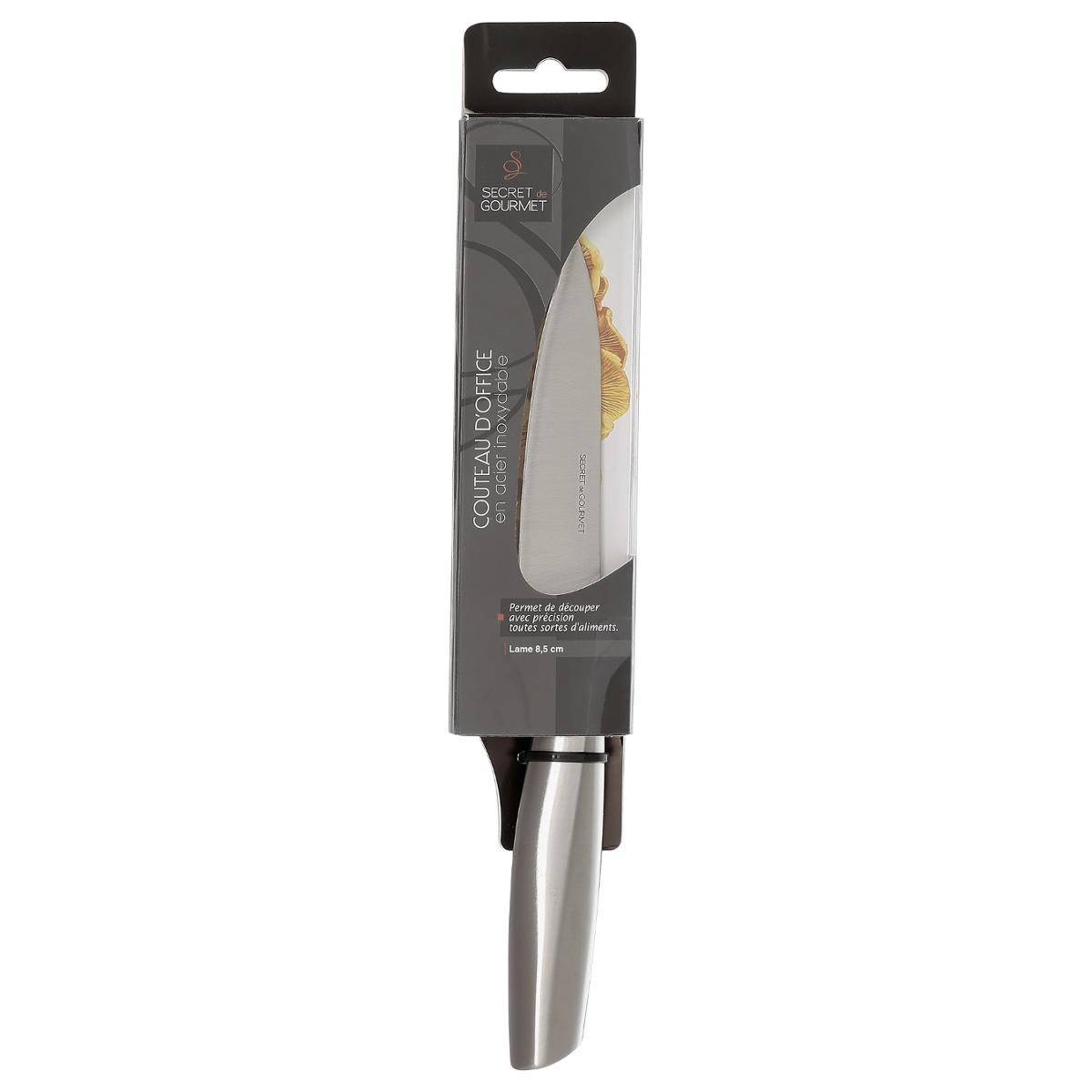 Couteau de Découpe "Inox Forgé" 21cm Gris - Image 4