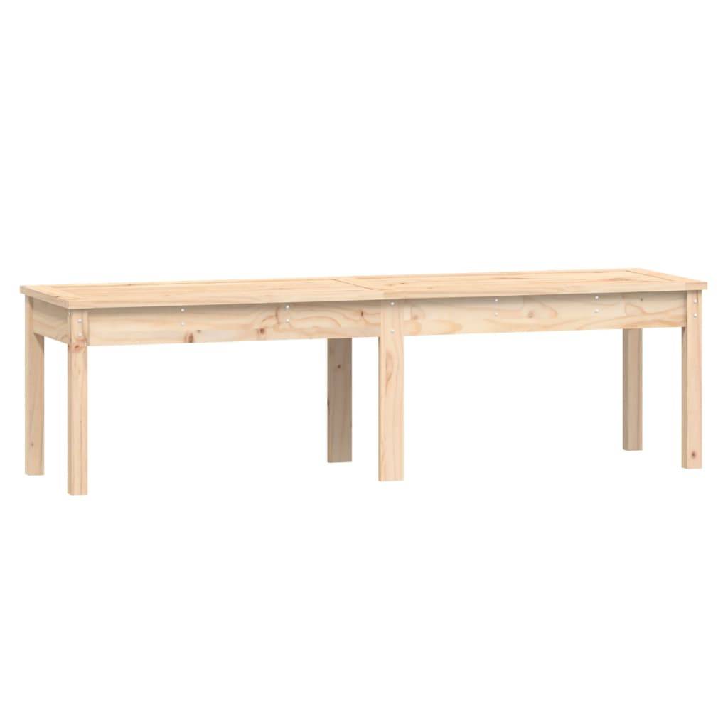 Helloshop26 - Banc de jardin meuble de patio d'extérieur terrasse à 2 places 159,5 x 44 x 45 cm bois massif de pin - Imagen 1