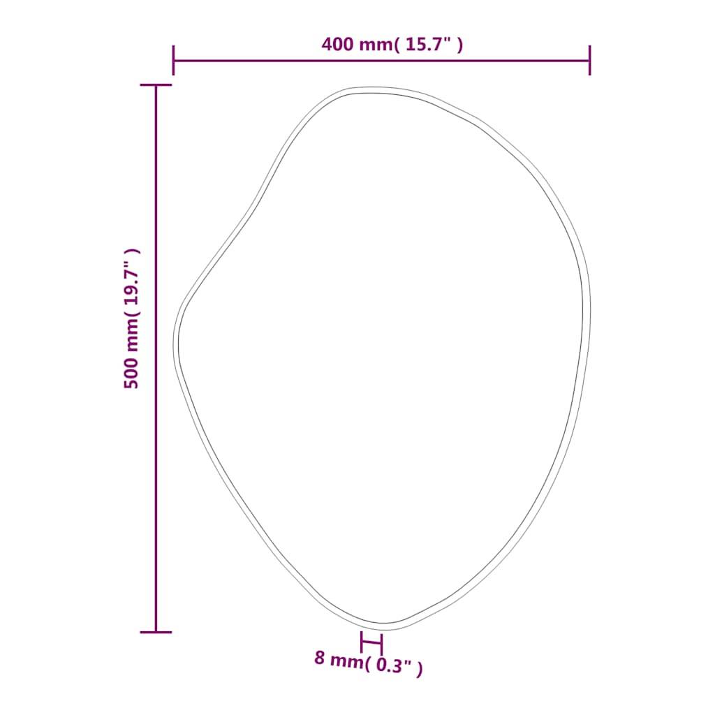 Maison Chic - Miroir mural - Miroir décoratif Doré 50x40 cm - Image 6