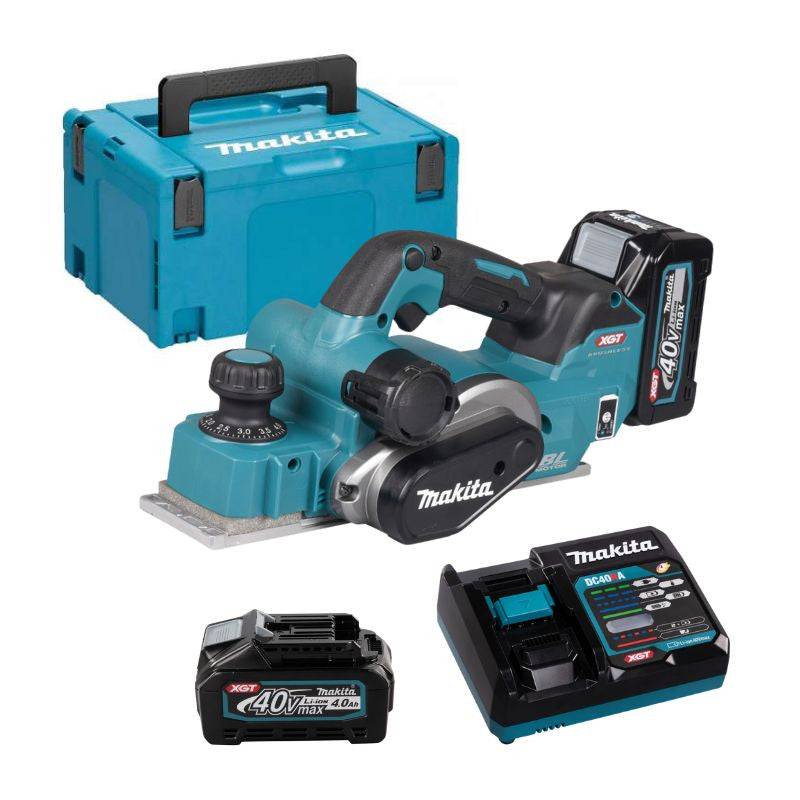 Makita - Rabot à battue 40V max 82 mm XGT MAKITA KP001GM201 2 x 4,0Ah + chargeur en coffret MakPac Makita - Imagen 1