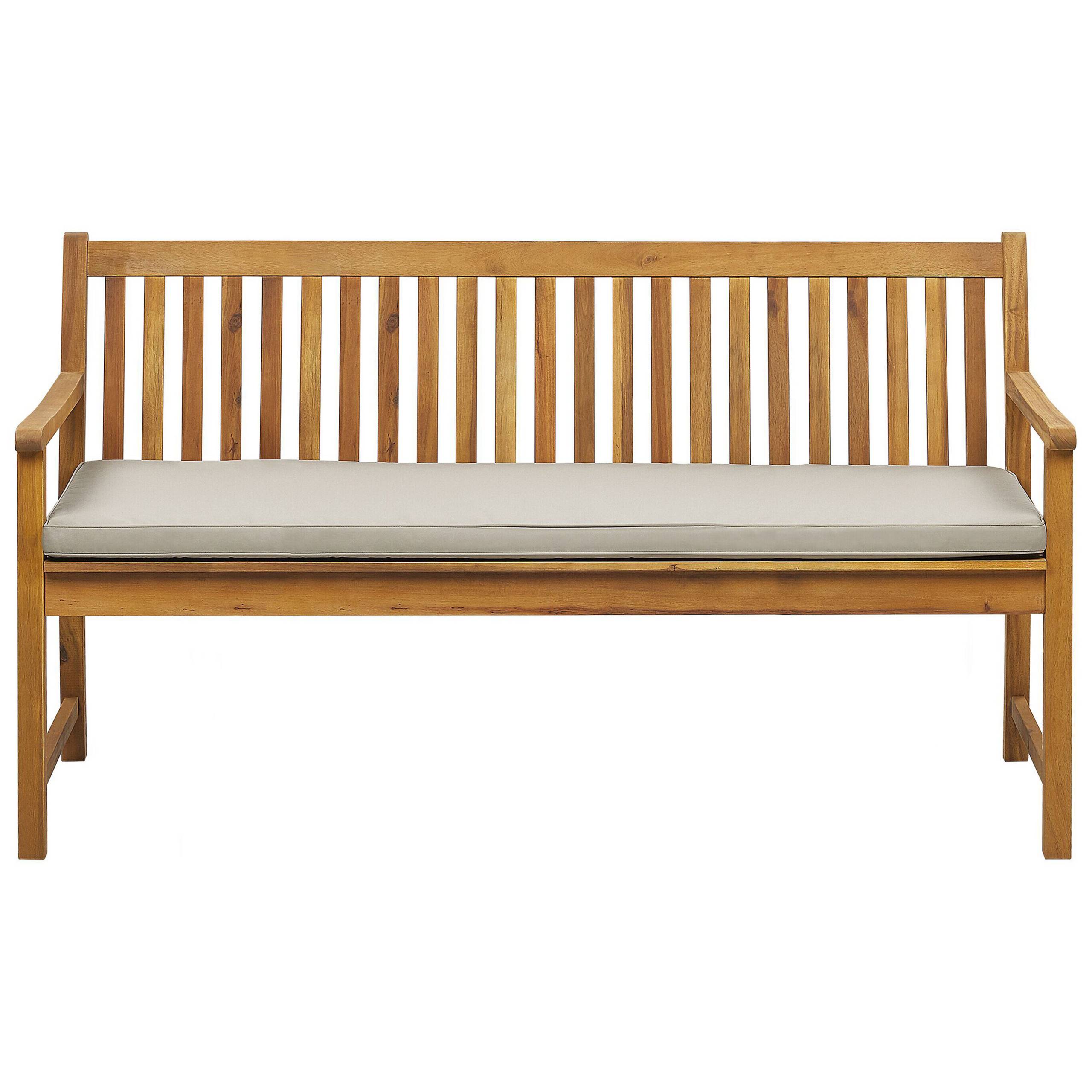 Beliani - Banc, 3 Personnes Bois d'acacia certifié Beige VIVARA - Beliani - Imagen 1