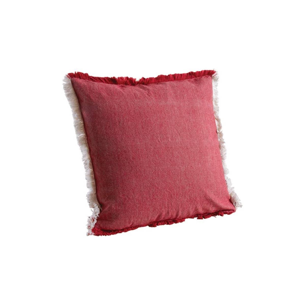 Aubry Gaspard - Coussin en coton avec franges Aubry Gaspard - Imagen 1