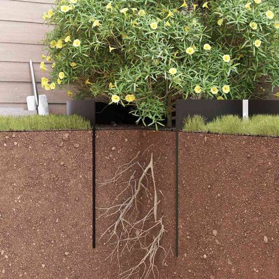 Écran Anti-Racines Jardinage Professionnel Matériau Durable Anti-Perforation Zones Paysagères Noir 1x10m – ComfortXL Outdoor Living - Image 9