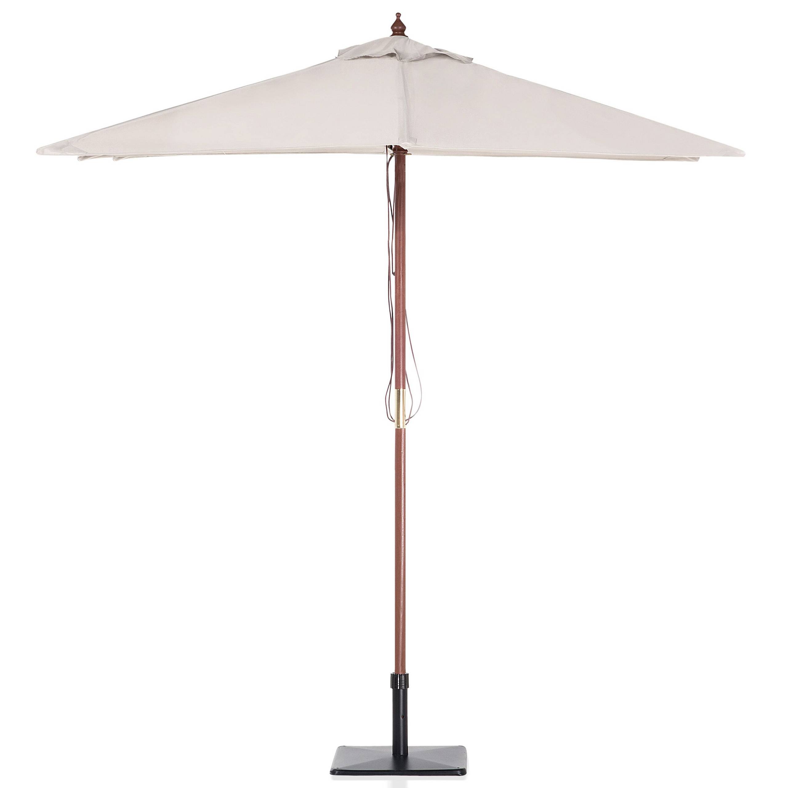 Beliani - Parasol droit Tissu Beige clair FLAMENCO - Beliani - Imagen 5