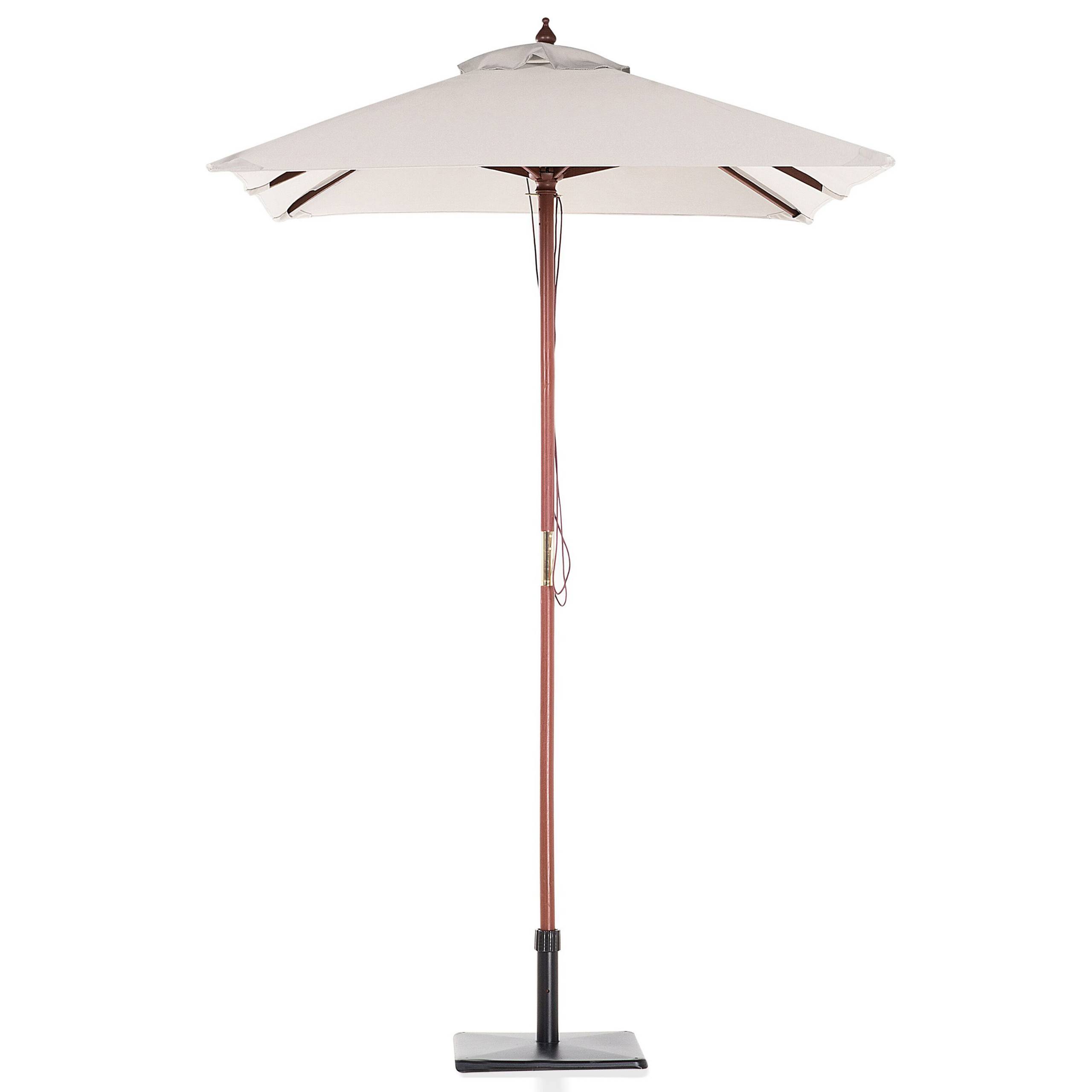 Beliani - Parasol droit Tissu Beige clair FLAMENCO - Beliani - Imagen 3