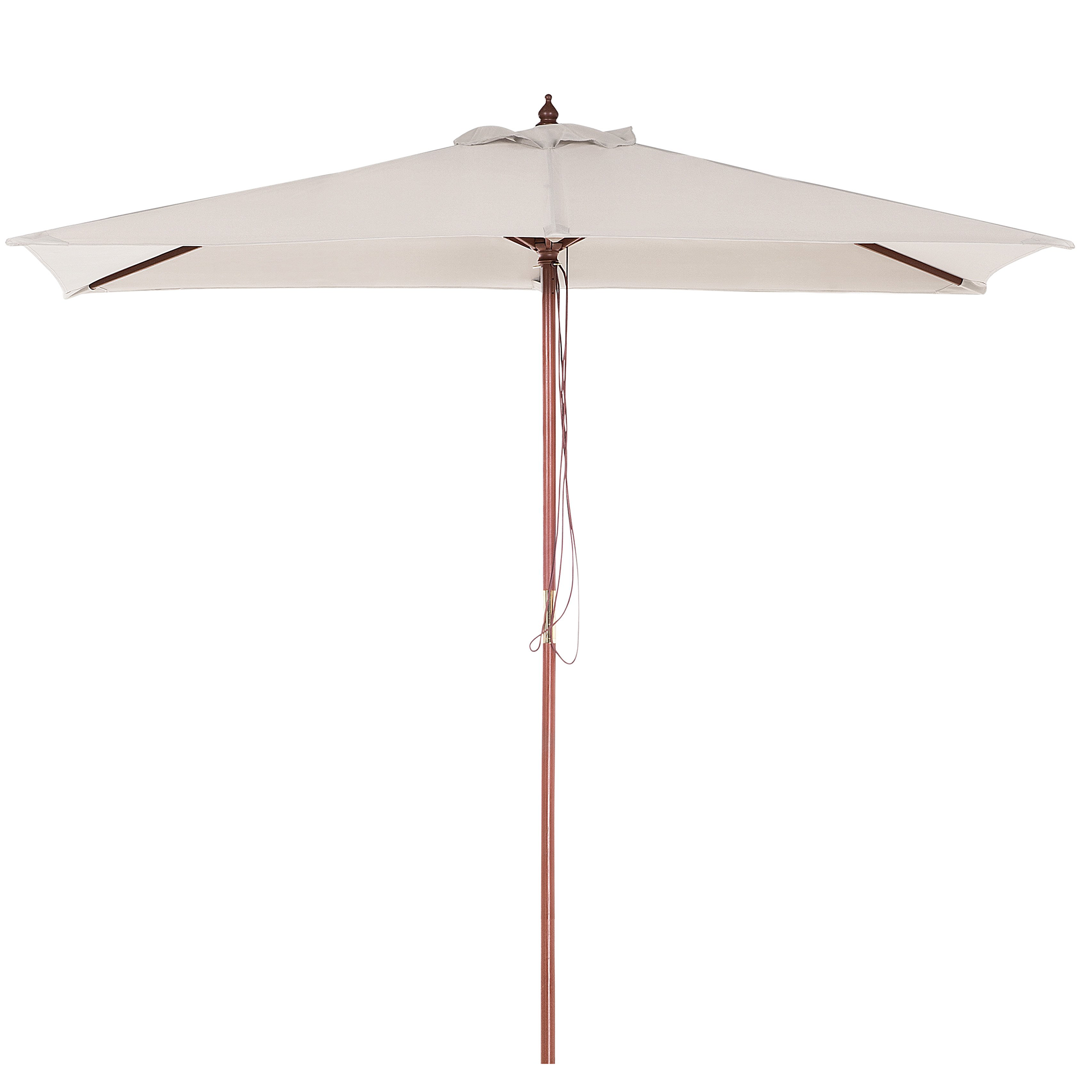 Beliani - Parasol droit Tissu Beige clair FLAMENCO - Beliani - Imagen 1