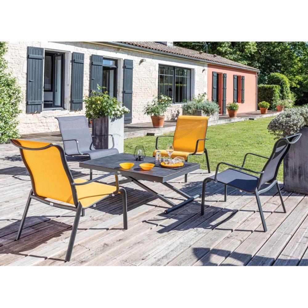 Fauteuil lounge pour l'extérieur en aluminium Cauro - Imagen 3