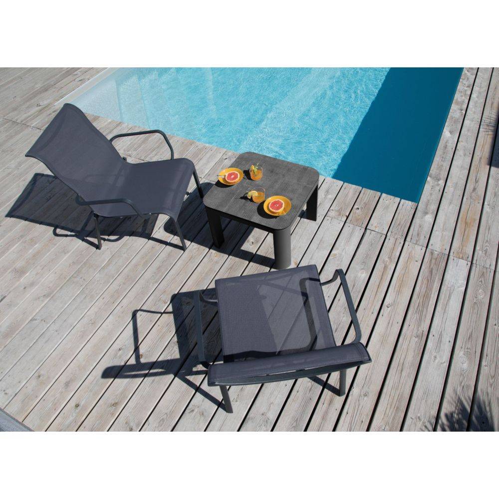 Fauteuil lounge pour l'extérieur en aluminium Cauro - Imagen 2