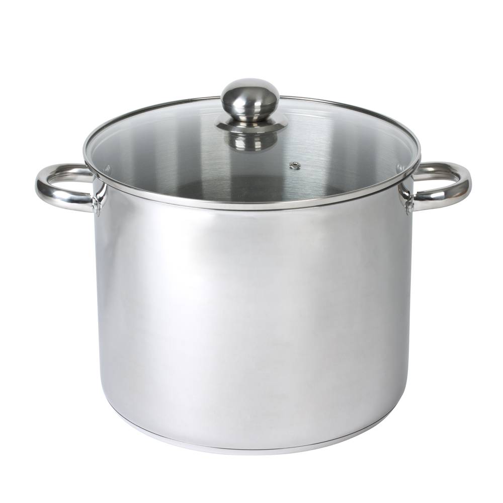 Baumalu - Traiteur 28 cm en inox avec couvercle en verre