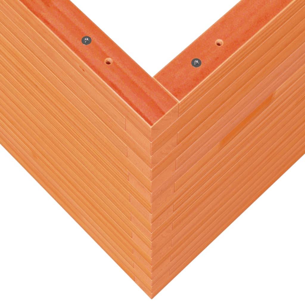 Jardinière Bois de Pin Massif Cire Marron 60 x 60 x 68.5 cm - PANGIVO - Image 8