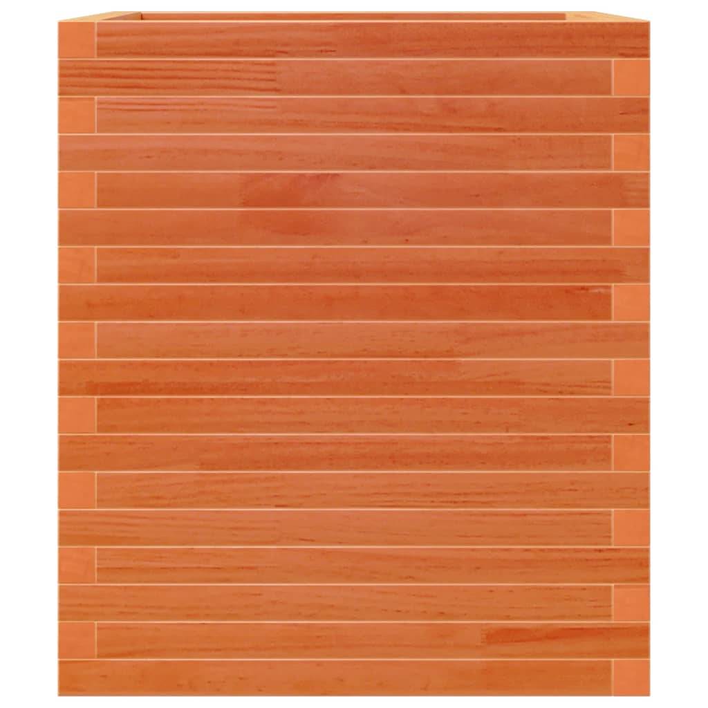 Jardinière Bois de Pin Massif Cire Marron 60 x 60 x 68.5 cm - PANGIVO - Image 6