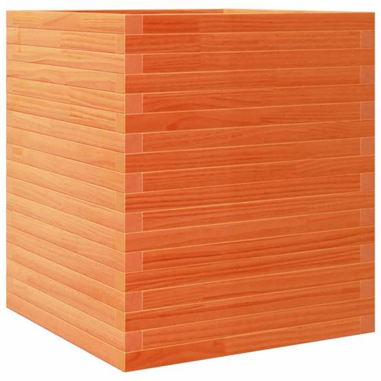Jardinière Bois de Pin Massif Cire Marron 60 x 60 x 68.5 cm - PANGIVO - Image 2
