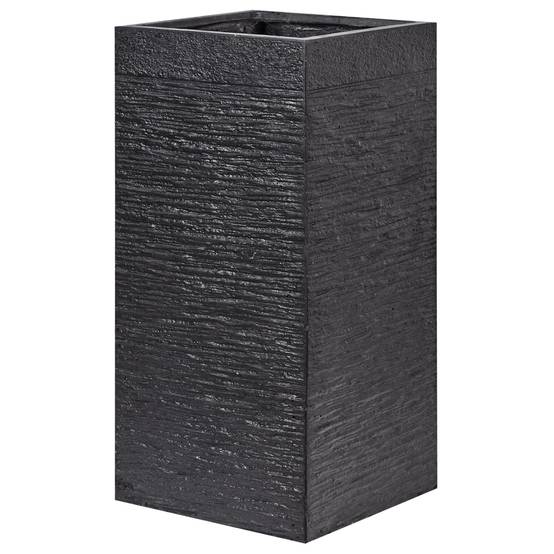 Beliani - Cache-pot d'extérieur Fibre d'argile Noir DION - 33x33x70- Beliani - Image 4