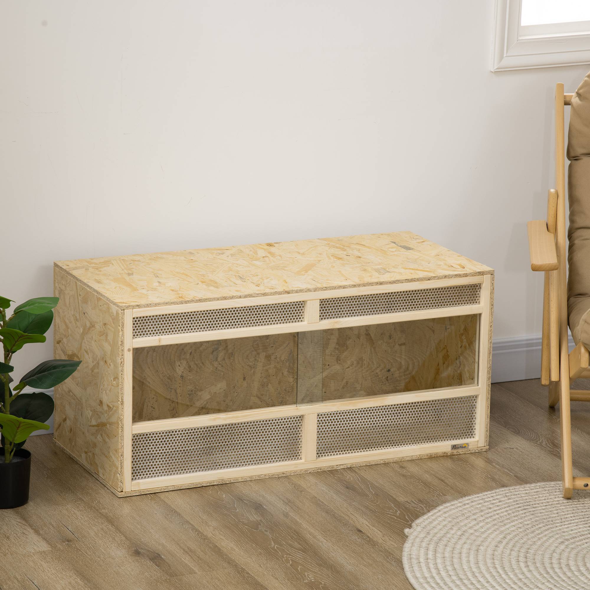 Terrarium bois OSB naturel 100 x 47 x 47 cm - PANGIVO - Image 10