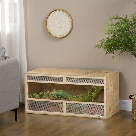 Terrarium bois OSB naturel 100 x 47 x 47 cm - PANGIVO - Image 4
