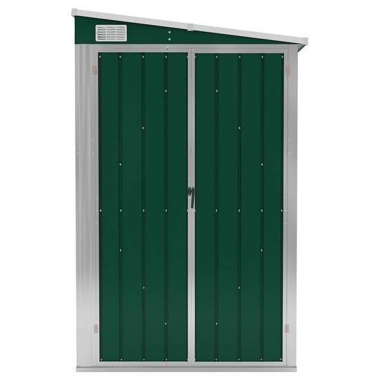 Vidaxl - Remise de jardin murale Vert 118x100x178 cm Métal galvanisé vidaXL 316217 - Image 4