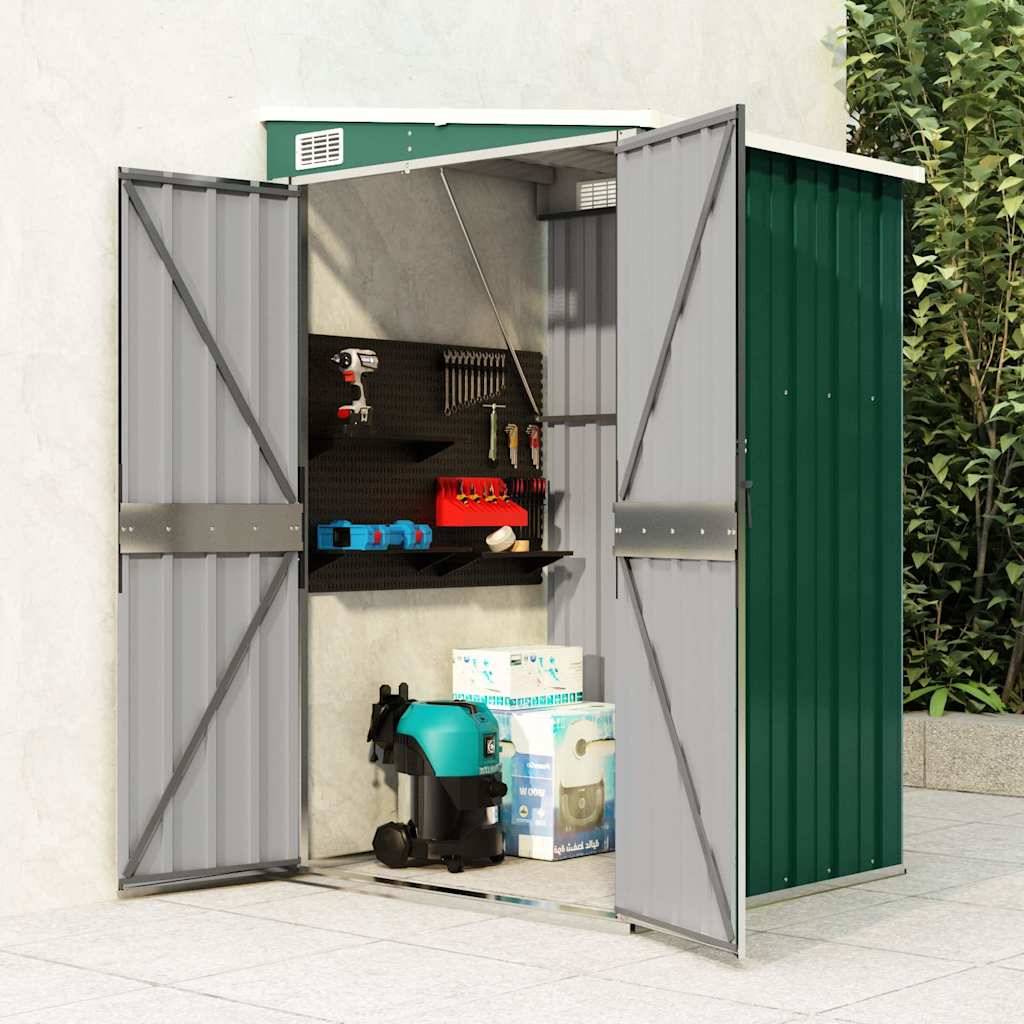 Vidaxl - Remise de jardin murale Vert 118x100x178 cm Métal galvanisé vidaXL 316217