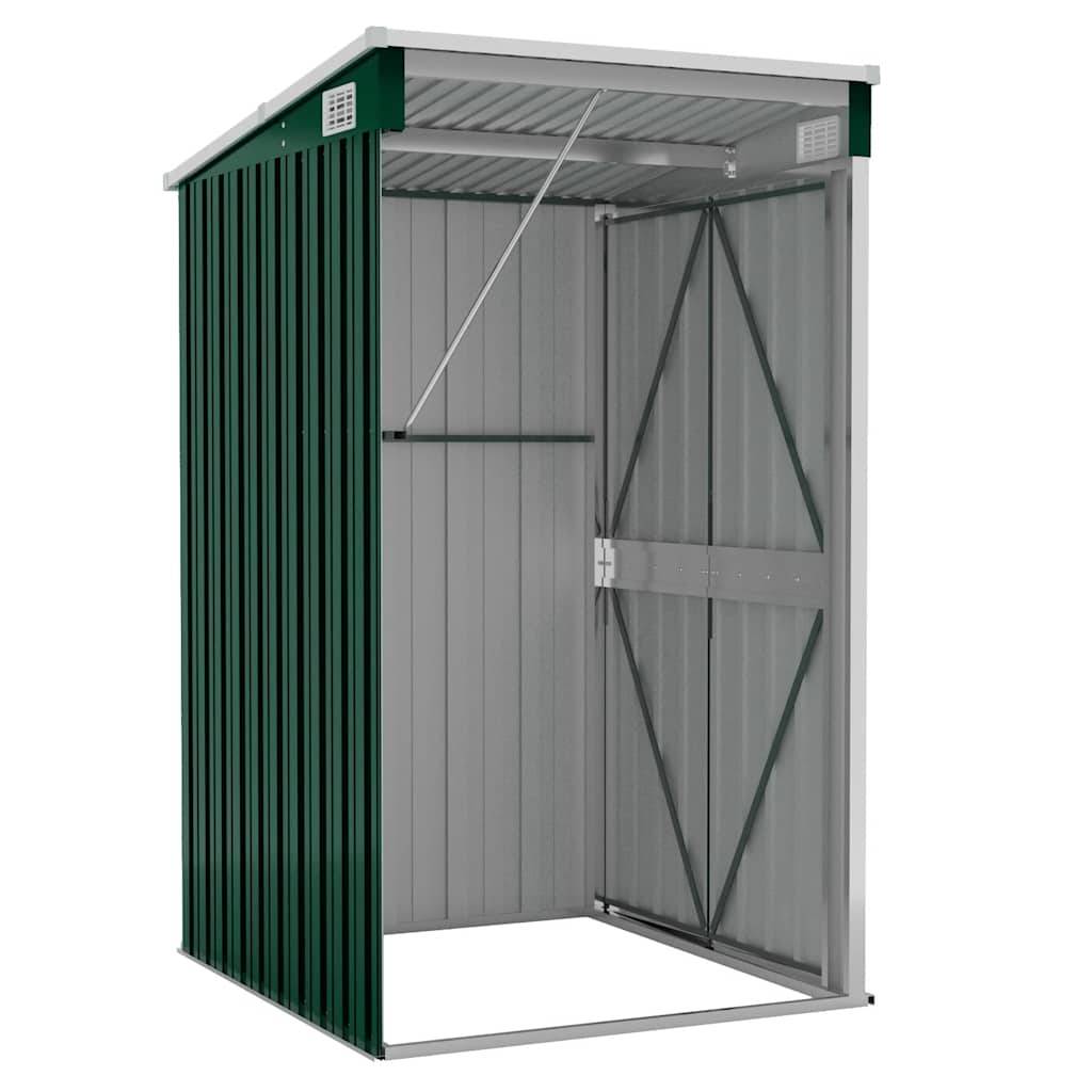 Vidaxl - Remise de jardin murale Vert 118x100x178 cm Métal galvanisé vidaXL 316217 - Image 6