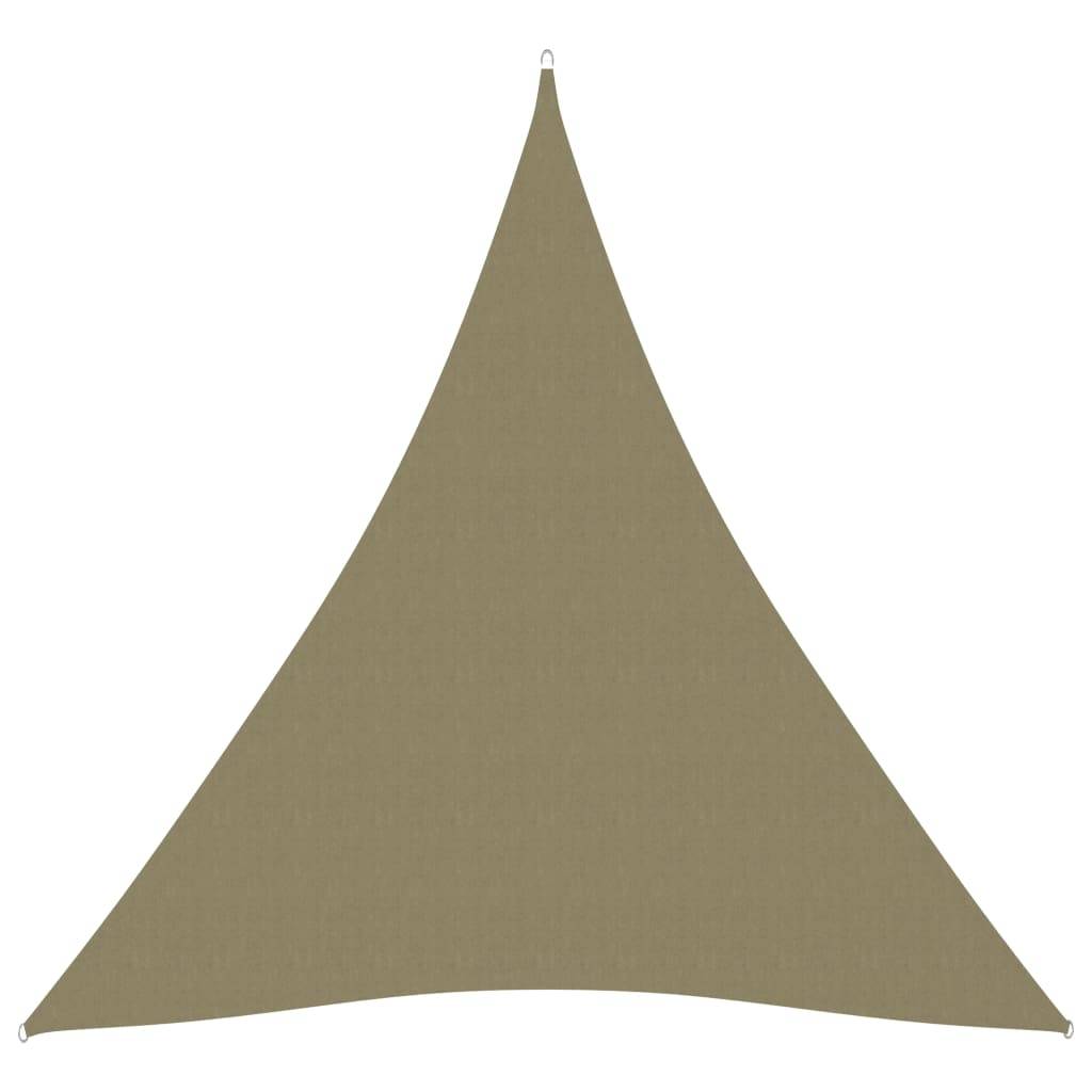 Helloshop26 - Voile toile d'ombrage parasol tissu oxford triangulaire 4 x 5 x 5 m beige - Imagen 2