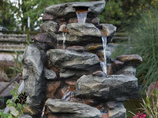 Ubbink - Fontaine de jardin Bonorva bloc de rochers avec cascade et éclairage LED - Ubbink - Image 2