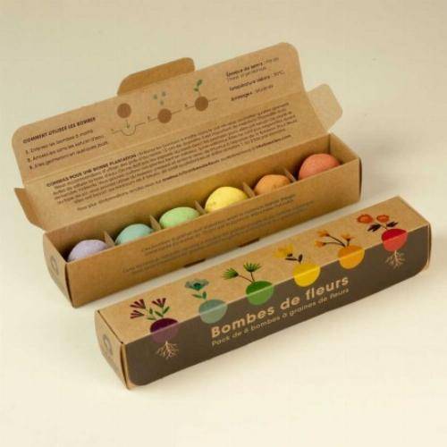 Pack de graines en bombe de 6 fleurs sauvages - Imagen 5