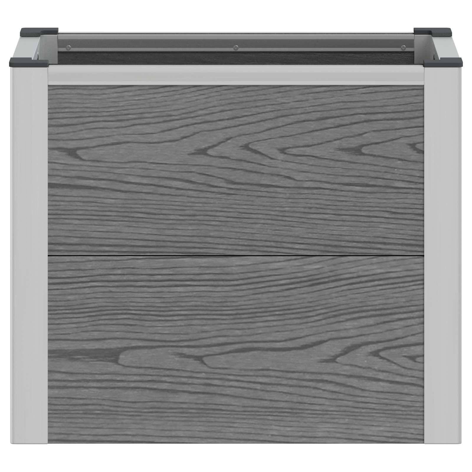 Prolenta Premium - Jardinière aluminium gris  50 x 30 x 42 cm  - Prolenta premium p344.9 - Image 4