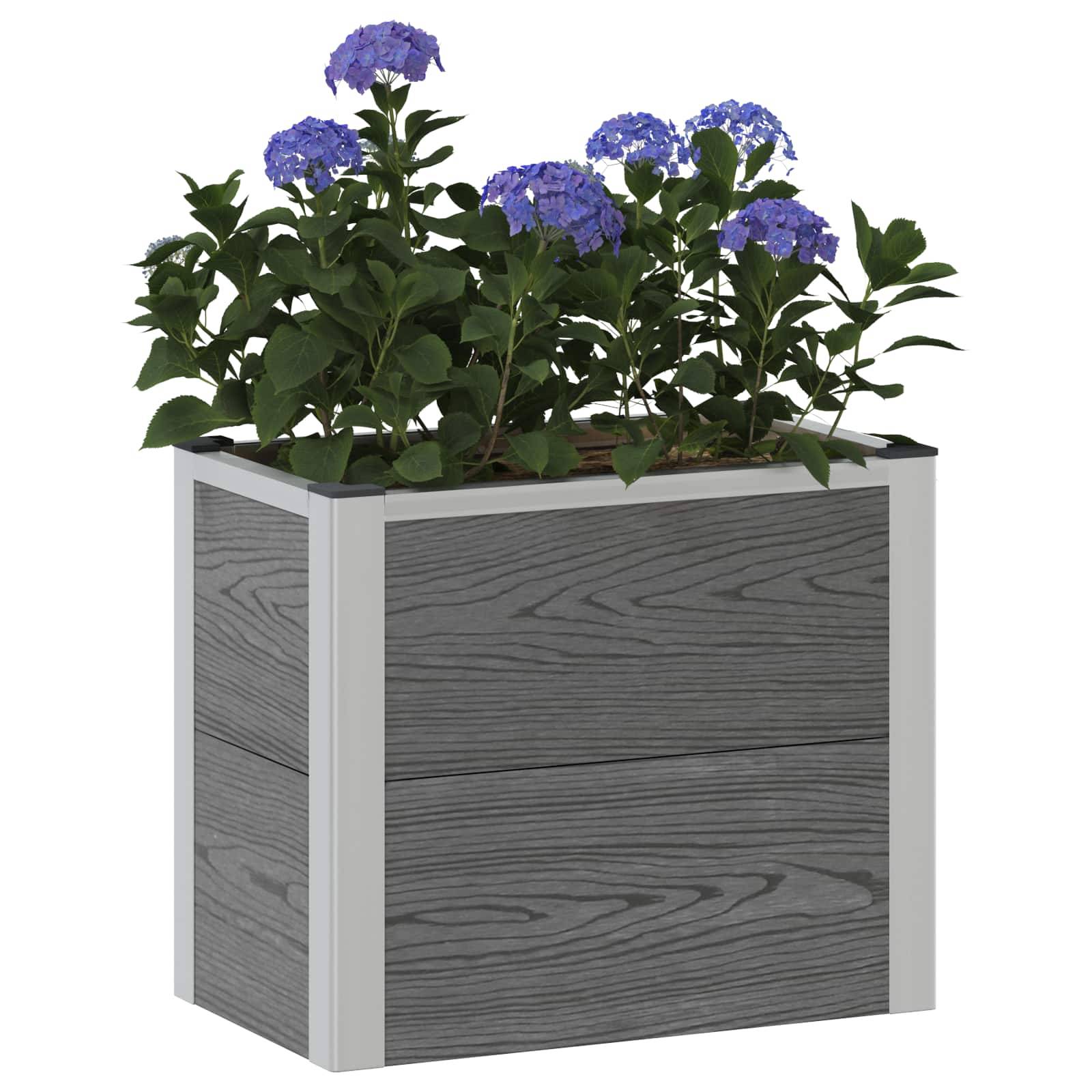 Prolenta Premium - Jardinière aluminium gris  50 x 30 x 42 cm  - Prolenta premium p344.9 - Image 3