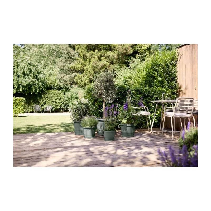 Elho - Pot De Fleurs - Elho - Amiga Rond 35 - Vert - L 35 X B 34.5 X H 26 Cm - Extérieur - 100% Recyclé - Imagen 5