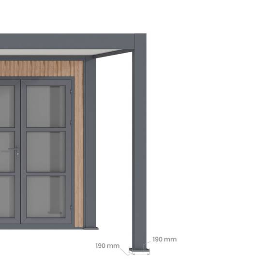 Direct Abris - Carport Aluminium 760 x 645 cm NEWARK - 43 m² - Hauteur : 255 - 2 Voitures - Abri Voiture Autoportant - Stockage - Image 10