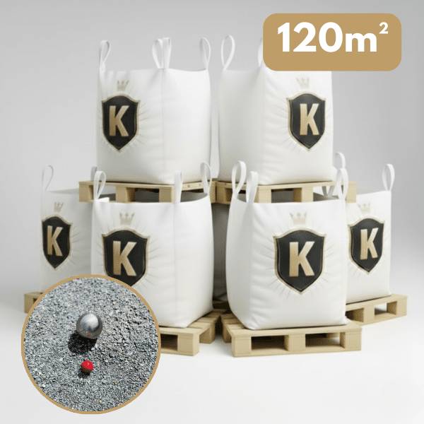 Sable des Champions gris 0/8 mm – Pack 6 Big Bag +/- 1,5T – Pétanque - Image 1