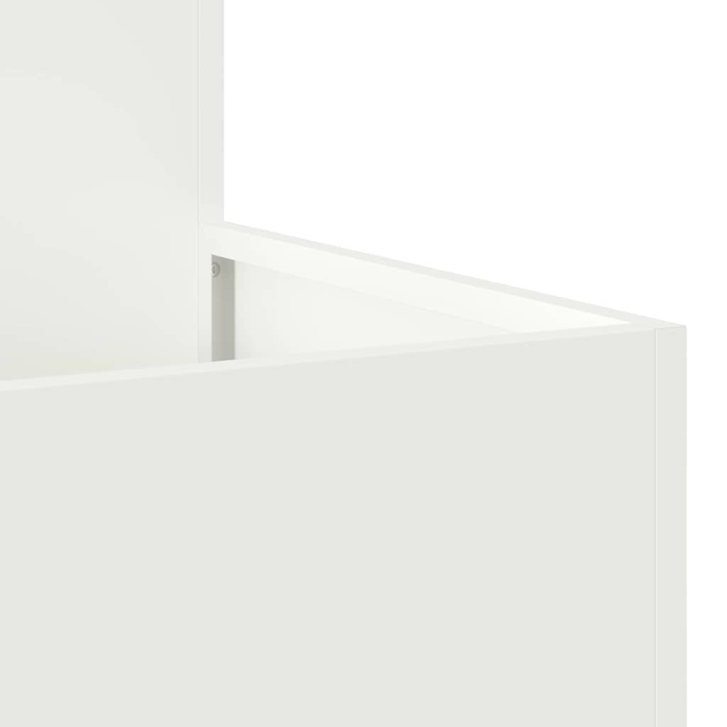 Cache-pot | Bac à fleurs de jardin Blanc 80 x 80 x 48 cm Acier - Image 9