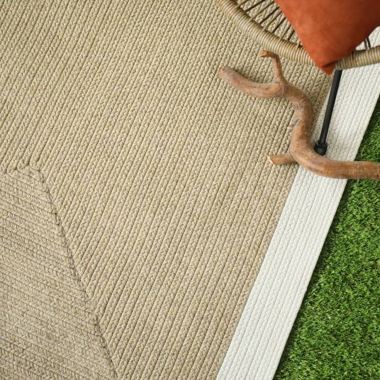 Decoweb - Tapis imitation fibres naturelles extérieur et intérieur - Provence - Aspect jute - 160 x 230 cm - Decoweb - Imagen 2