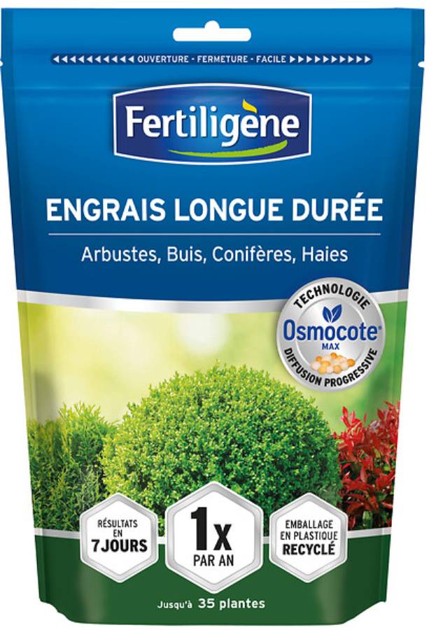 Fertiligène - Engrais Longue durée  Arbustes, Buis, Conifères, Haies 700g