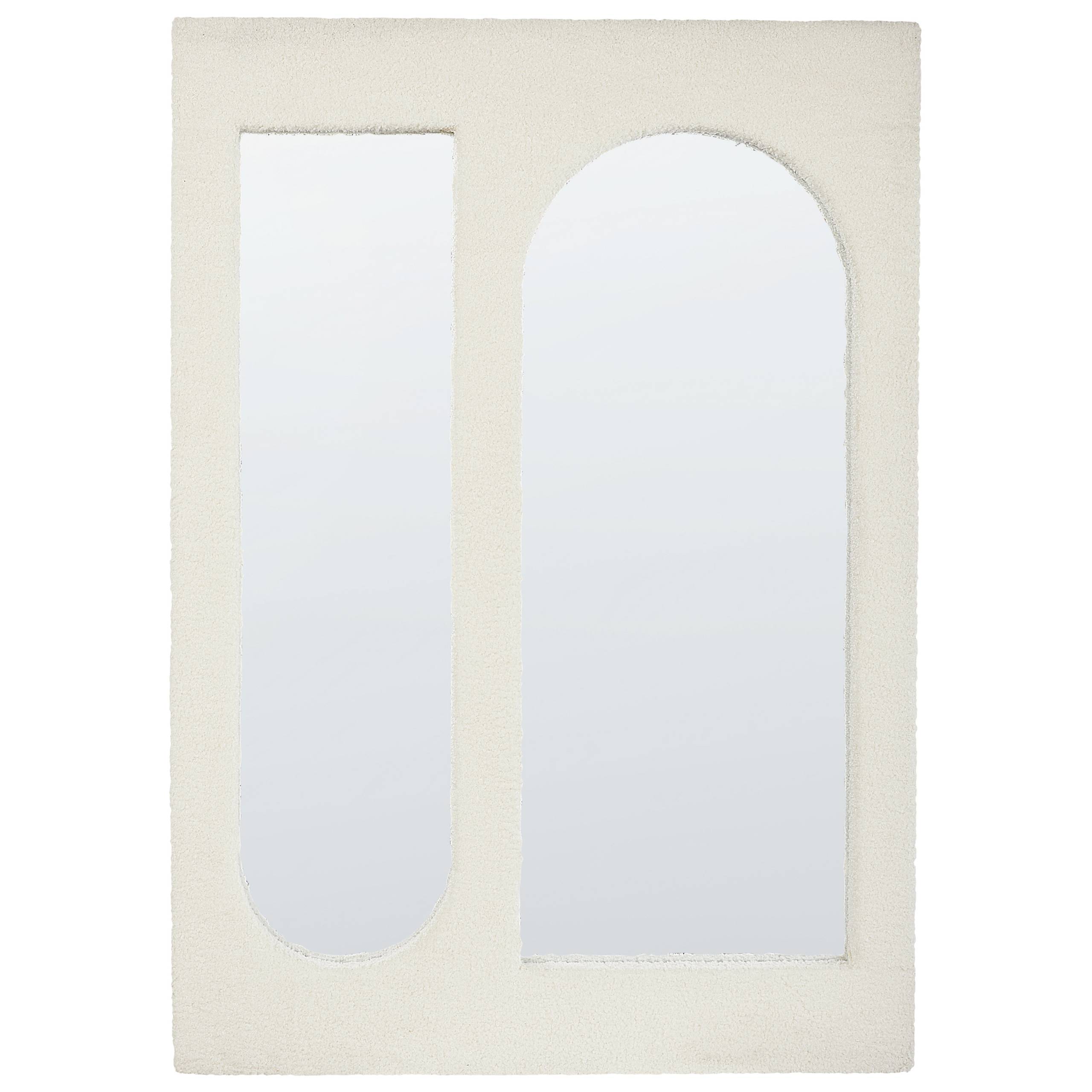 Beliani - Miroir Bouclé Blanc cassé MARCIGNY - 70x6x100- Beliani - Image 4