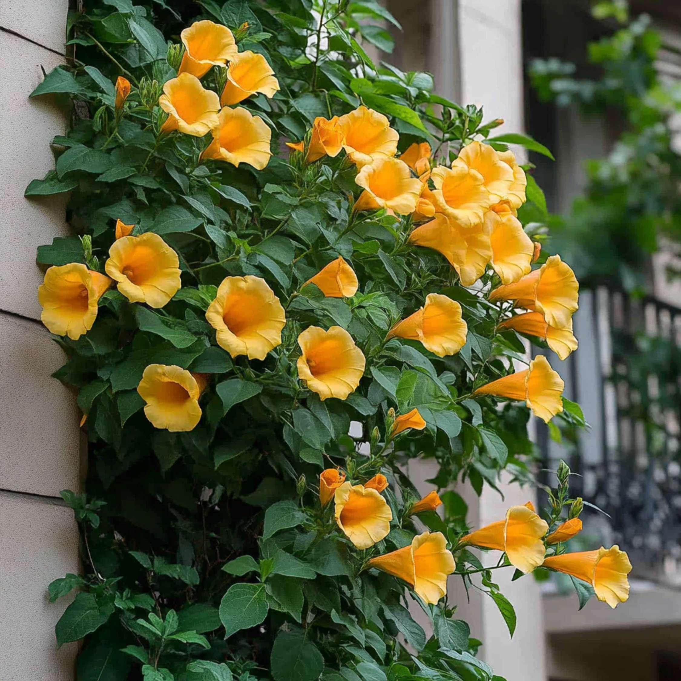 Bignone à trompettes - Campis radicans 'Flava' - Hauteur 110-120cm - ⌀17cm - Image 2