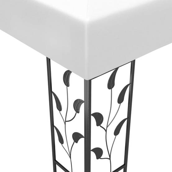 Tonnelle - Tente de réception - Barnum 3x3 m Blanc 180 g/m² - MEUBLE PRO - Image 3