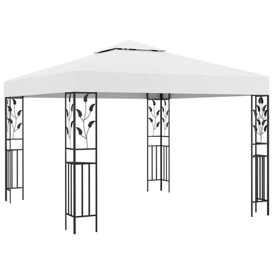 Tonnelle - Tente de réception - Barnum 3x3 m Blanc 180 g/m² - MEUBLE PRO - Image 2