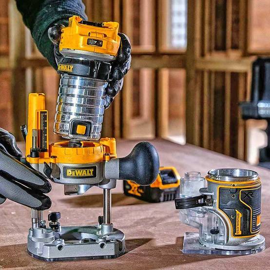 Affleureuse-défonceuse XR 18V BL 6-8 mm DEWALT - en coffret - sans batterie ni chargeur - DCW604NT-QW - Image 3