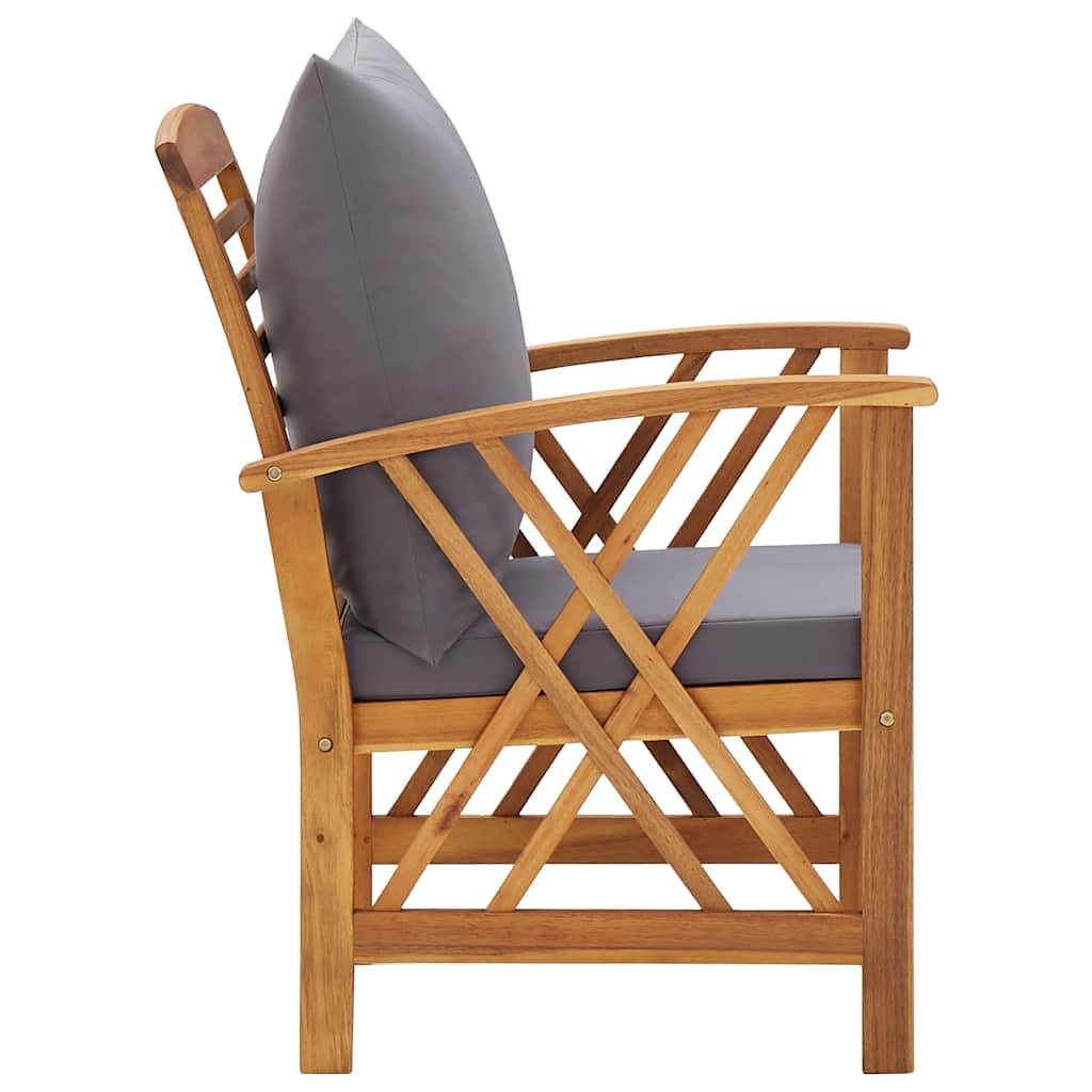 Vidaxl - Salon de jardin 4 pcs avec coussins Bois d'acacia solide vidaXL 3057991 - Image 7