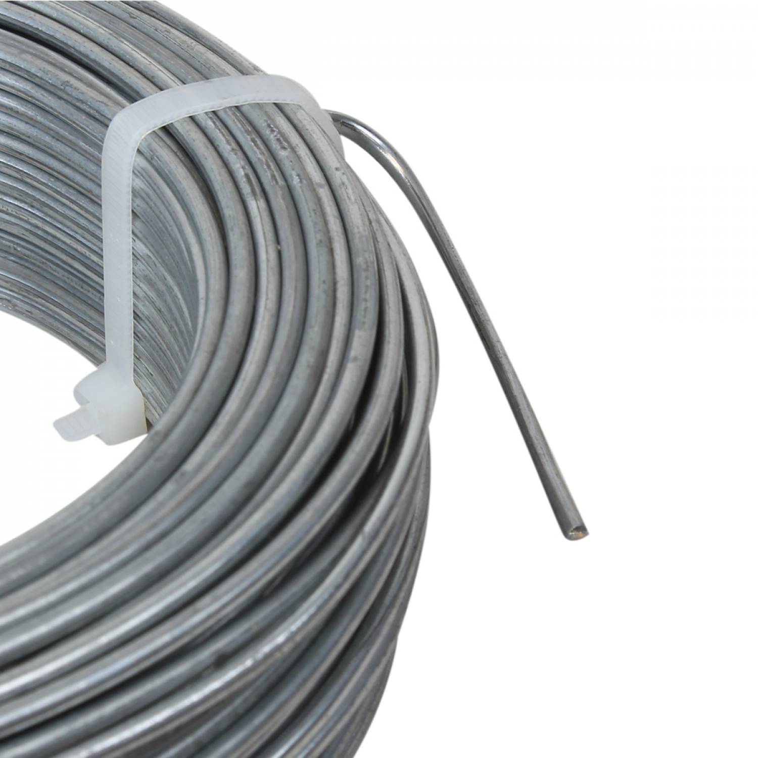 Linxor - Fil de tension en acier galvanisé pour grillage ou autre - 50 m x 2.2mm Ø - Gris - Linxor - Imagen 3