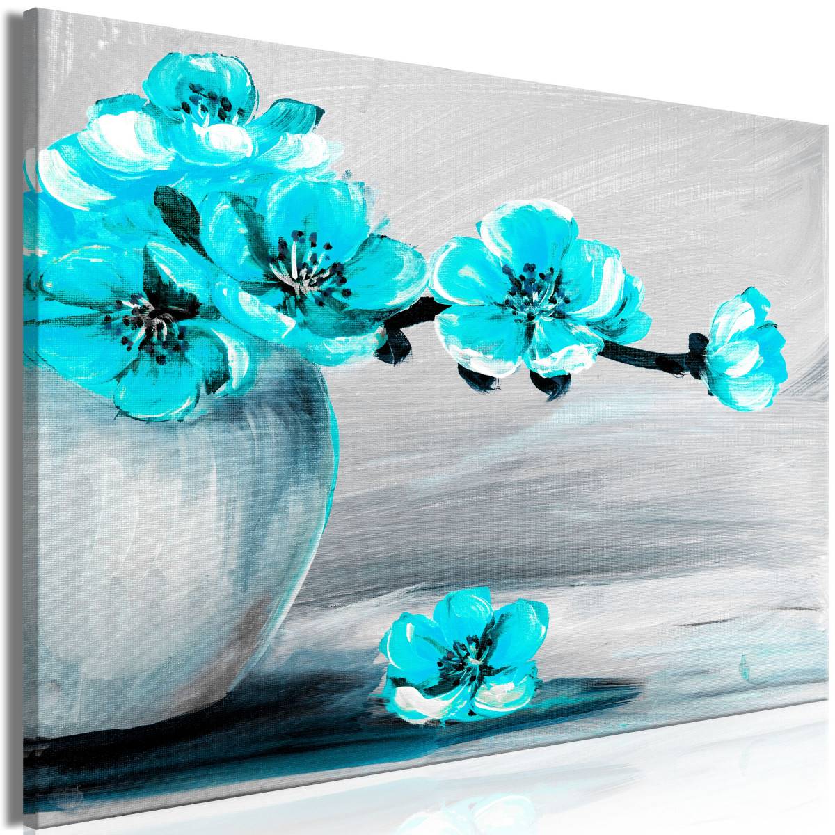Tableau Imprimé "Lightness of Light Wide Blue" 80 x 120 cm - Image 1