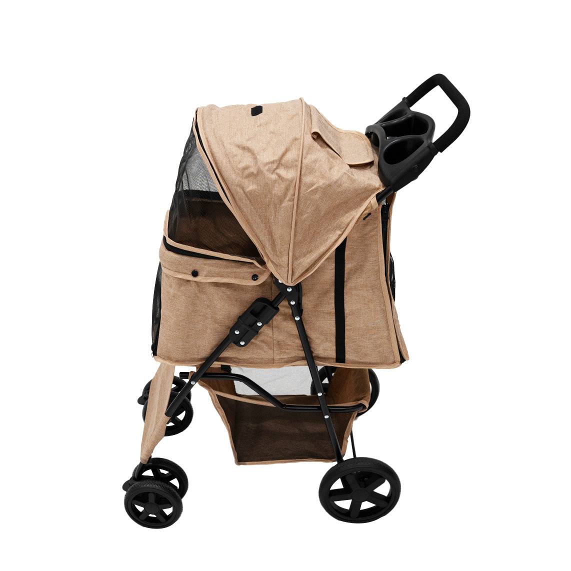 Monstershop - Poussette pour Animal de Compagnie – Beige - Image 2