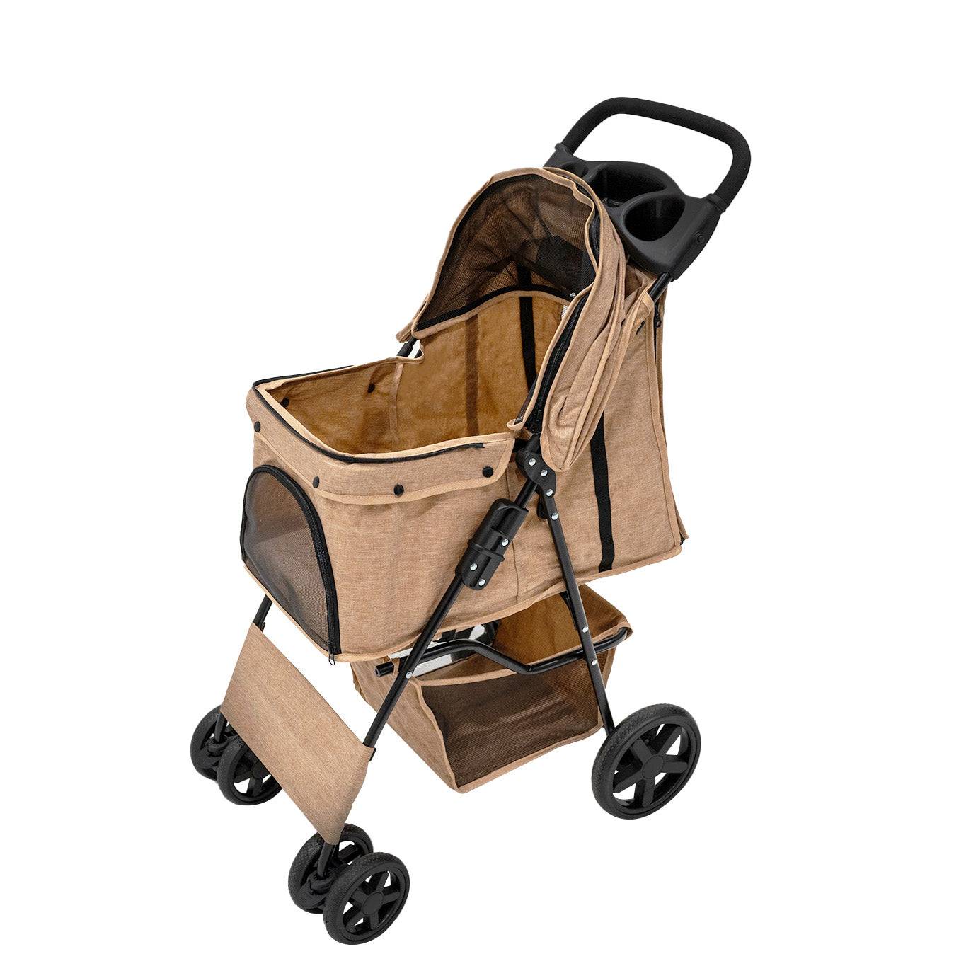 Monstershop - Poussette pour Animal de Compagnie – Beige - Image 1