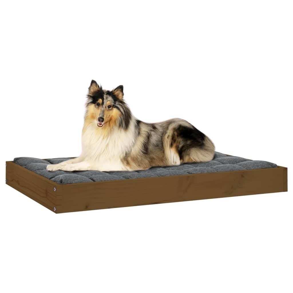 Vidaxl - Lit pour chien Marron miel 91,5x64x9 cm Bois de pin solide vidaXL 820864 - Imagen 7