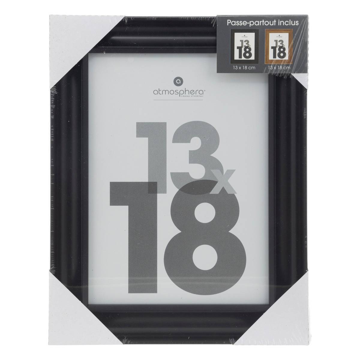 Atmosphera - Cadre photo "Mae" en bois 13x18cm noir - Atmosphera Créateur d'intérieur - Imagen 3