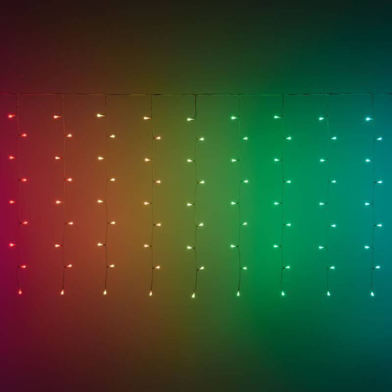 Lotti - Rideau Lumineux connecté 4m H90cm APPY 180 LED RGB smartphone APPlication Bluetooth Lotti - Imagen 6