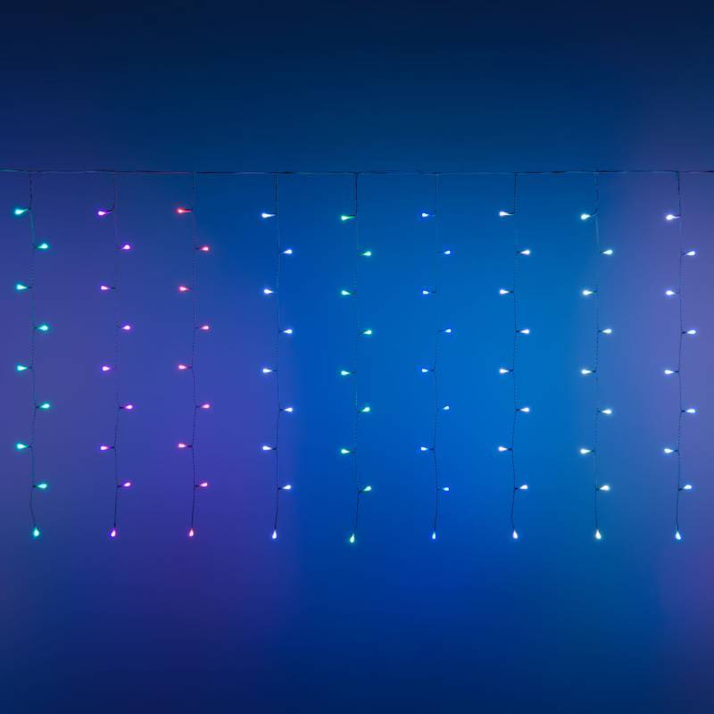 Lotti - Rideau Lumineux connecté 4m H90cm APPY 180 LED RGB smartphone APPlication Bluetooth Lotti - Imagen 4