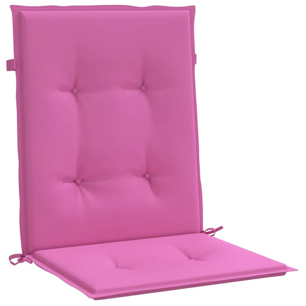 Coussins de chaise à dossier bas polyester rose 100 x 50 x 4 cm, poids:2.45kg - PANGIVO - Image 5