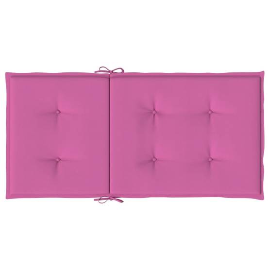 Coussins de chaise à dossier bas polyester rose 100 x 50 x 4 cm, poids:2.45kg - PANGIVO - Image 7